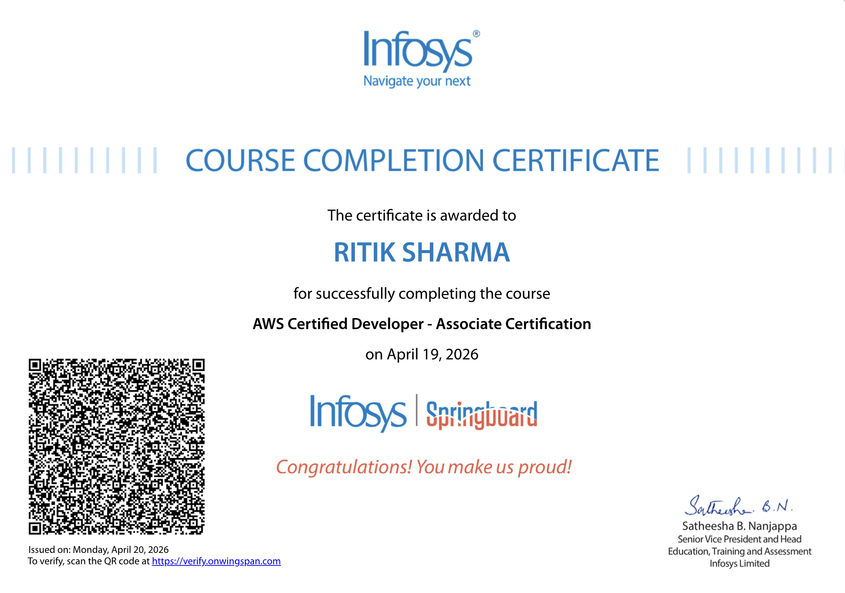 Certificate 1