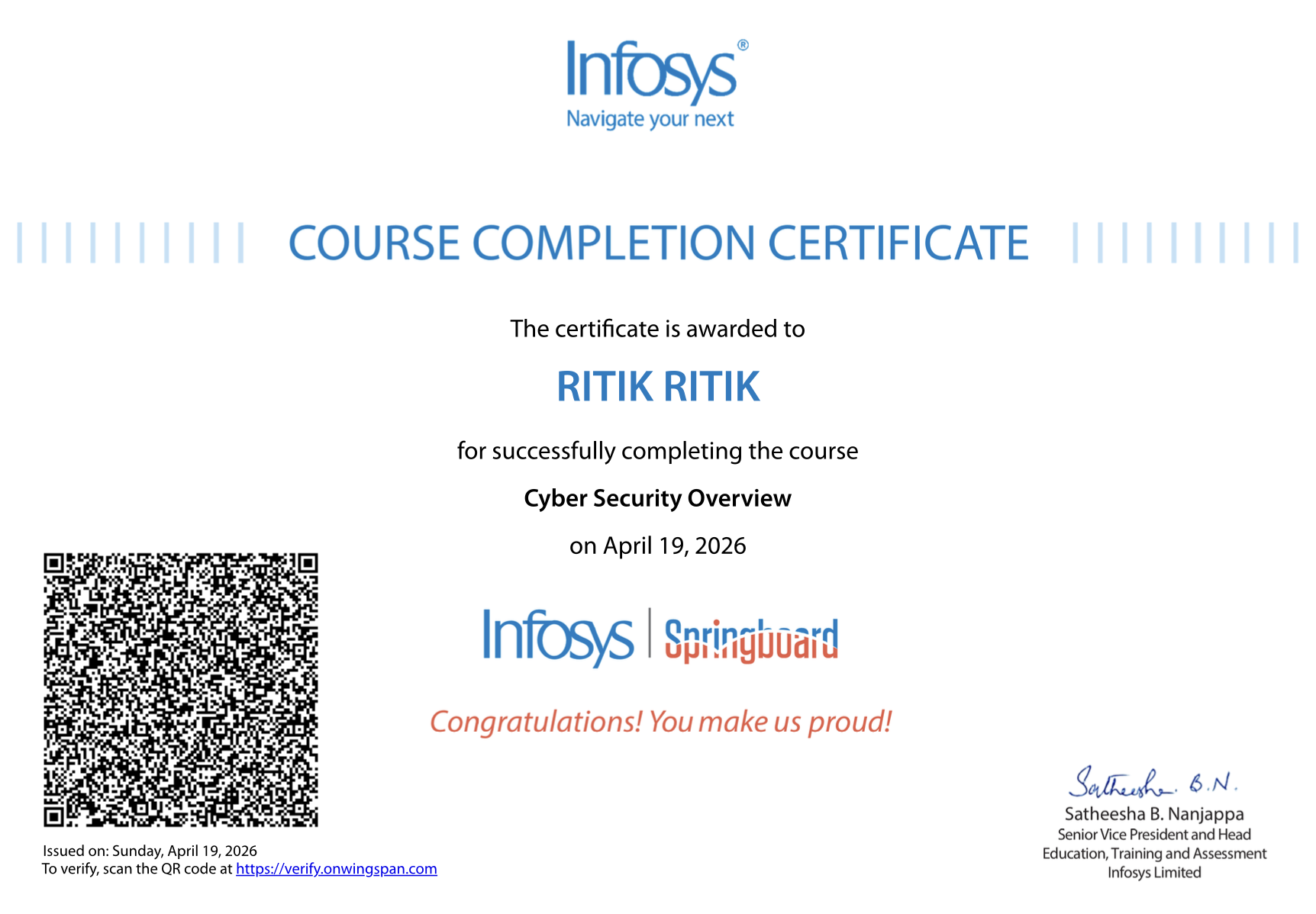 Certificate 3