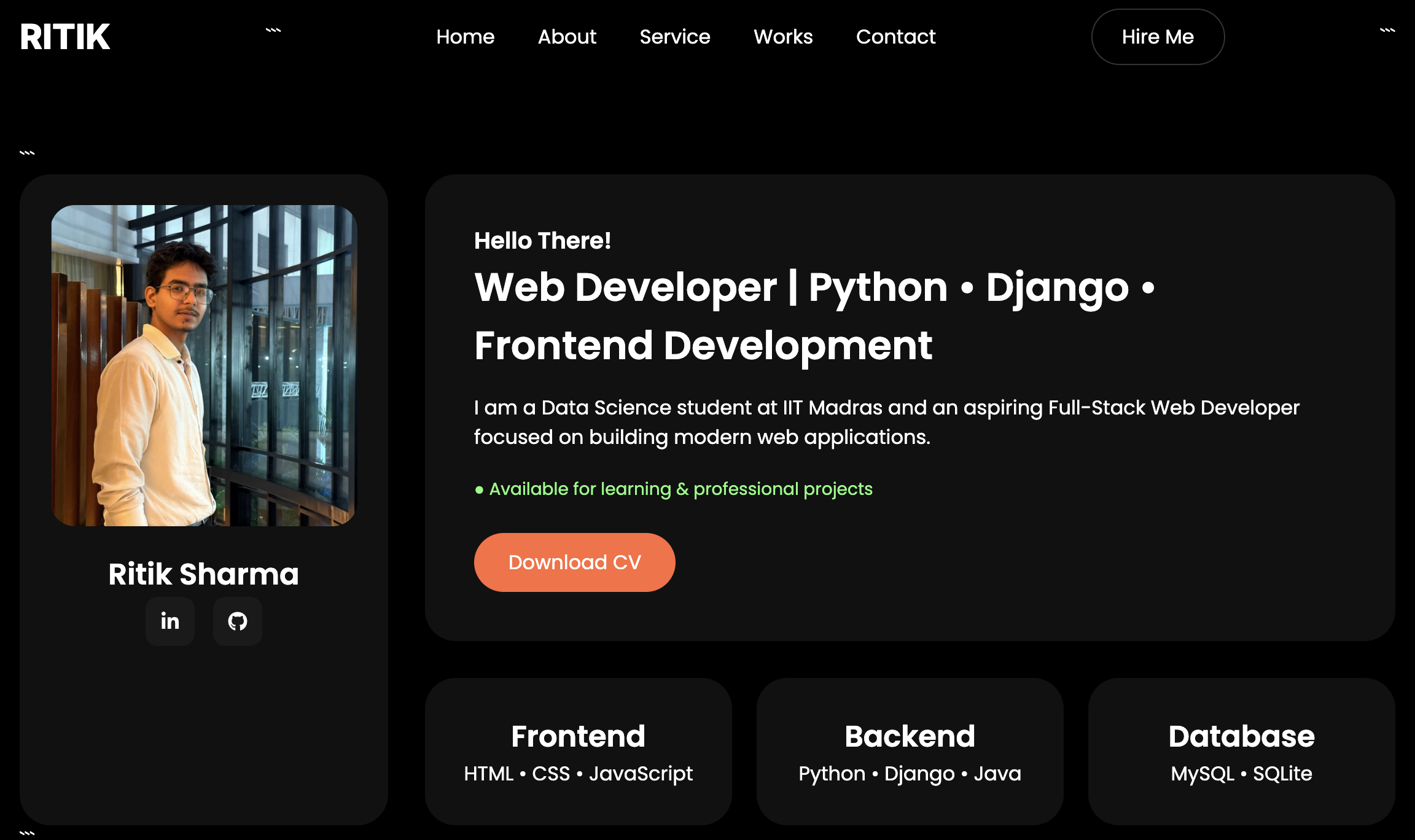 Portfolio Website Project